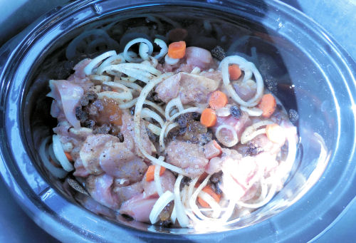 Chicken tagine in a crock pot