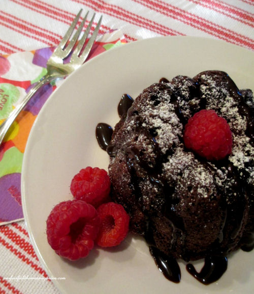 Raspberry Mini Berry Bundt Cake