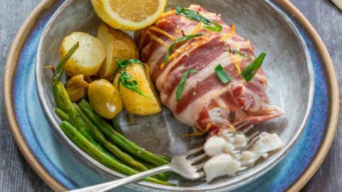 Bacon Wrapped Halibut – Fish Recipe – Main Course or Appetizer