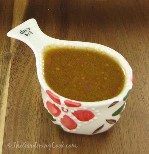 Grapefruit honey mustard vinaigrette