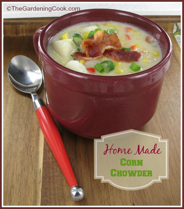 Home made potato and corn chowder