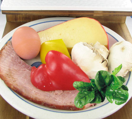 ingredients for egg muffins