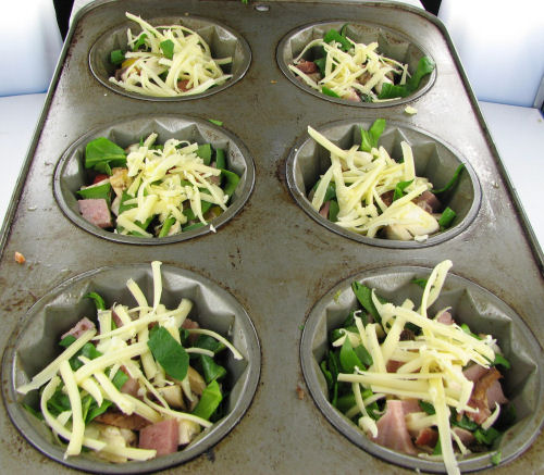 Fillings for egg muffins