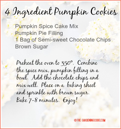 4 ingredient pumpkin cookies