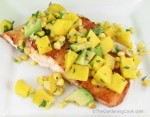 Salmon with Mango and Corn Salsa