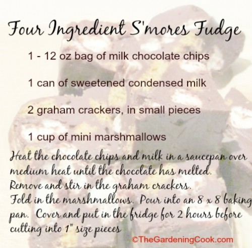 Four ingredient S'mores fudge