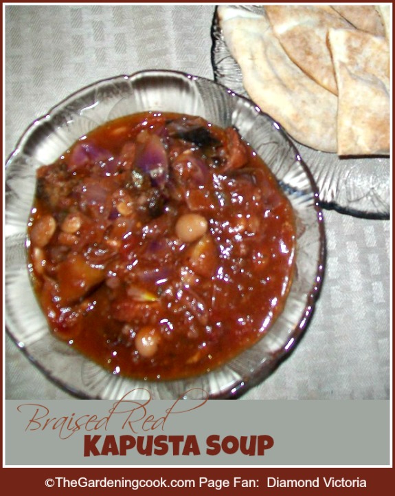 Braised Red Kapusta Soup