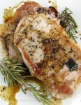 Pork Chops with a Balsamic Rosemary Reduction