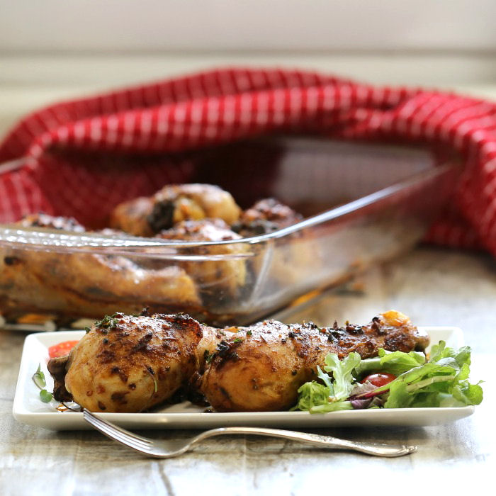Baked chicken paprika drumsticks