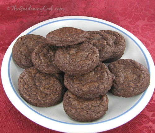 Fudge cookies for whoopie pies