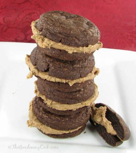 Whoopie Pies with Peanut buttercream filling