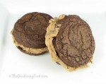 Chocolate Brownie Whoopie Pies with Peanut Buttercream Filling