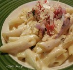 3 Cheese Chicken Penne with Alfredo Sauce