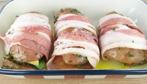 ready to cook bacon chicken