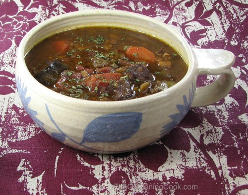 Slow Cooker Vegetable Beef soup