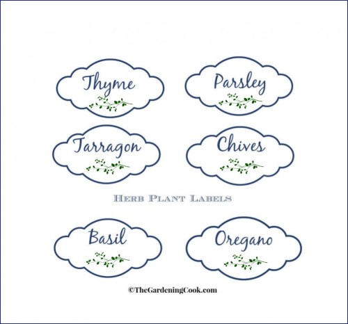 Free Printable Labels for Herb Plants