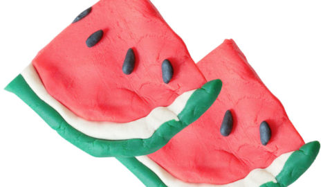 Making Watermelon Play Dough – DIY Homemade Playdough