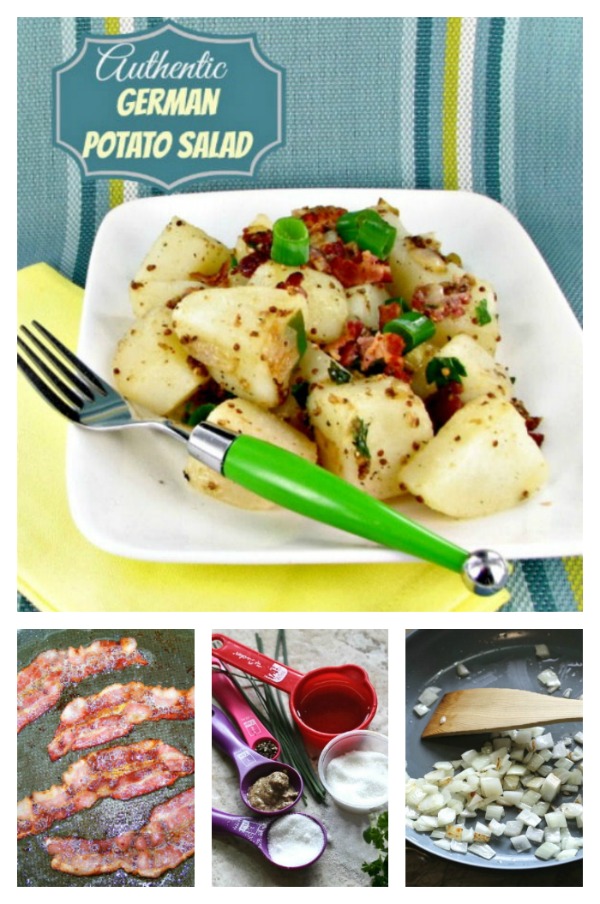 This authentic German potato salad is tangy and sweet with a lovely texture and taste. Serve it warm at summer BBQs or as a tasty side dish in the fall.