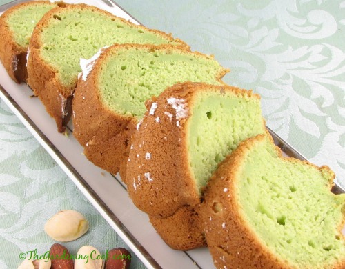 Pistachio almond bundt cake