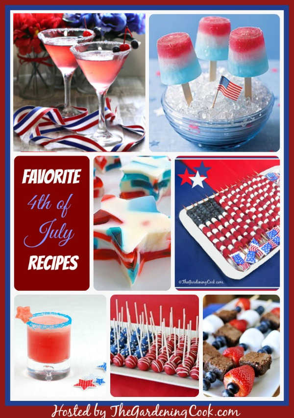 4th of July recipes in a collage.