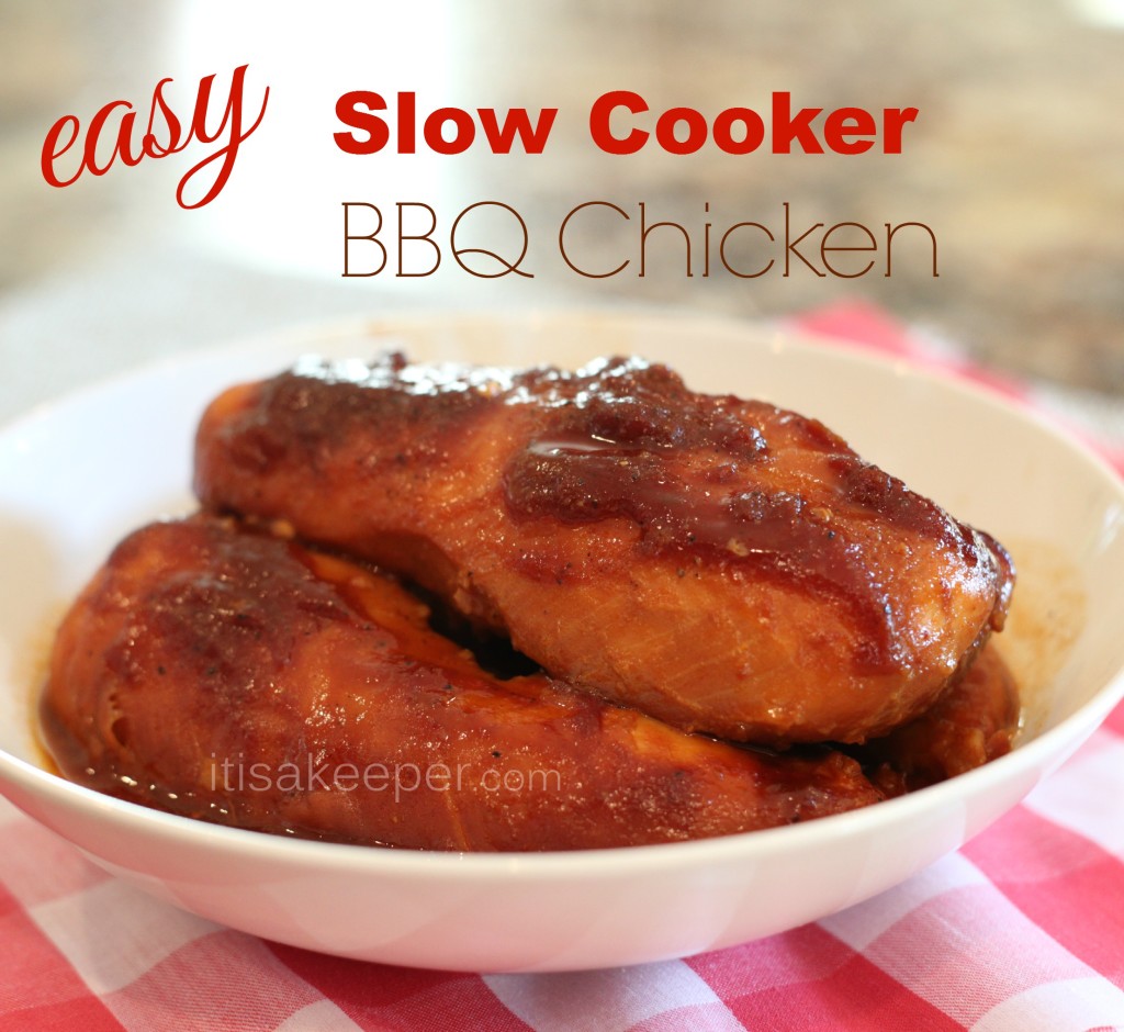 slow cooker BBQ chicken