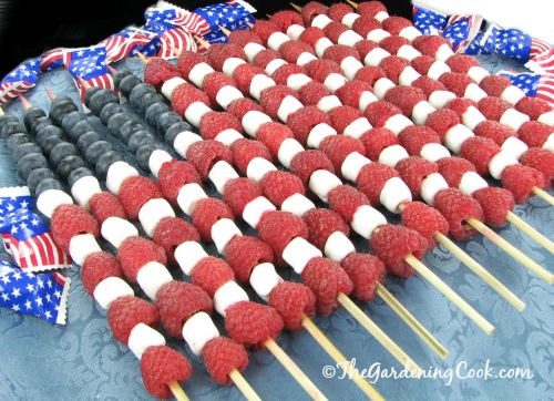 patriotic fruit flag