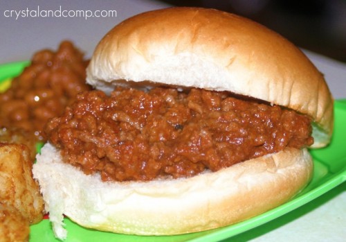 Slow cooker sloppy Joes
