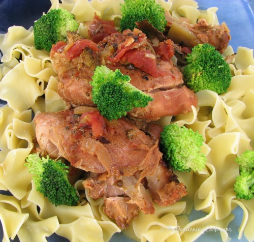 Slow cooker Brasied Chicken and Wine