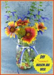 DIY Summer Mason Jar Flower Vase Project