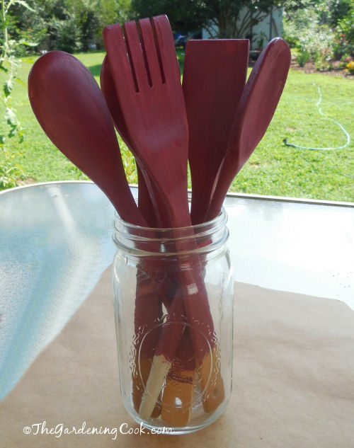 Mason Jar spoon holder