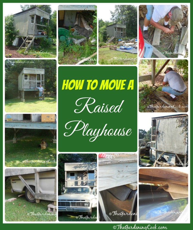 How to move a raised playhouse: https://staging.thegardeningcook.com/move-raised-playhouse/