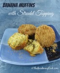 Banana Muffins with Brown Sugar Strudel Topping