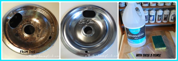 These three ingredients are all you need for effortless burner drip pan cleaning. Find out how at thegardeningcook.com/easy-drip-pan-and-burner-cleaning