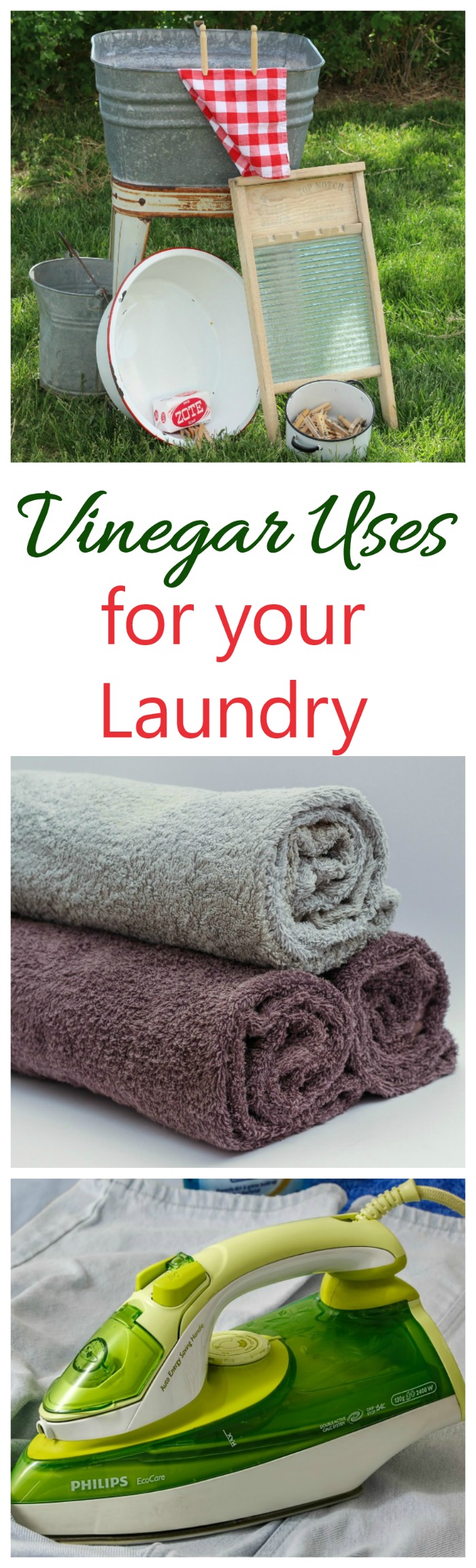 Vinegar can be used in many ways to clean your laundry