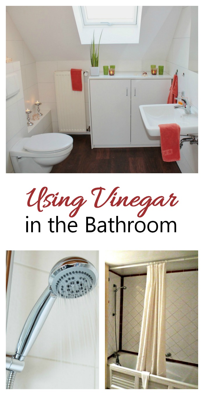 The bathroom is a place where vinegar has many uses