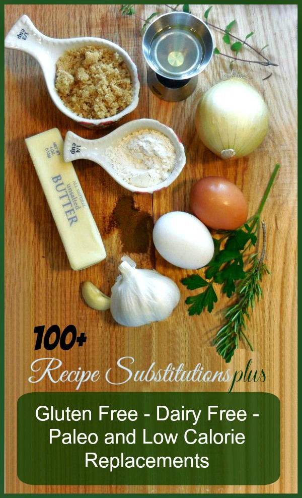 Have you run out of an ingredient when you are cooking? Are you following a special diets mean recipe substitutes. If you follow a dairy free, gluten free,or Paleo diet, swap these foods instead.