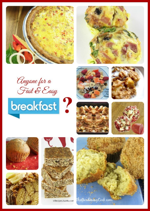 10 Fast and Easy Breakfasts - thegardeningcook.com/easy-breakfast-recipes