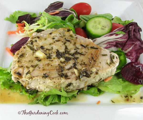 Ahi Tuna Recipe with a Tarragon Wine Butter Sauce
