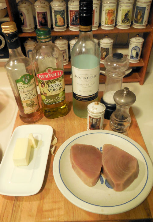 Ahi Tuna ingredients