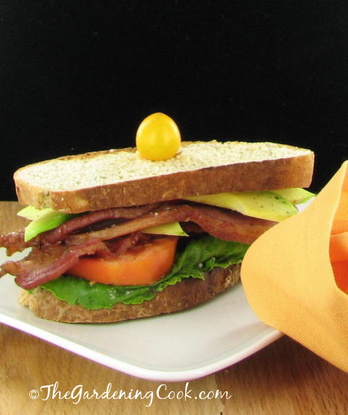 BLT with avocado sandwich