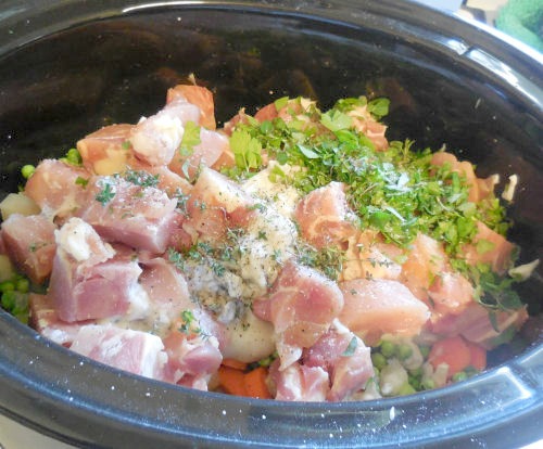 the filling is ready to cook.