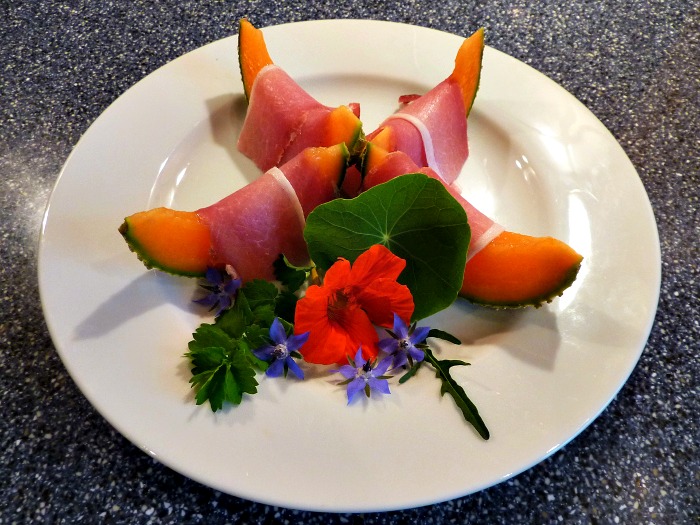 Nasturtiums make a great garnish and are edible