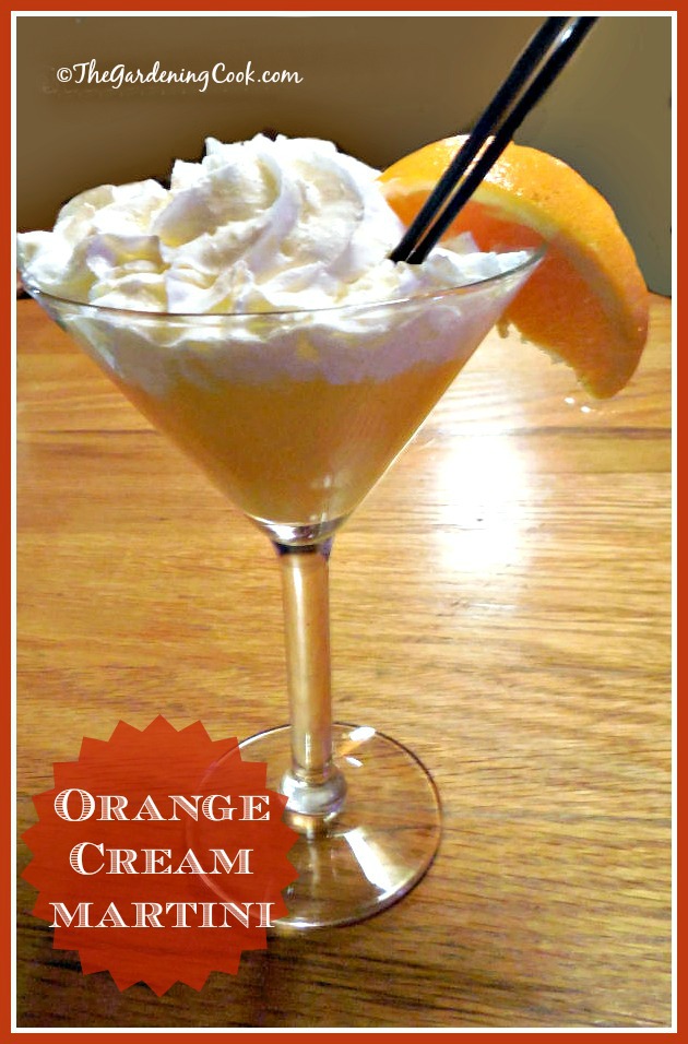 Orange Cream Martini - when you feel like being a grown up kid