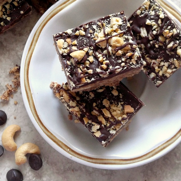 No Bake Chocolate Peanut Butter Bars