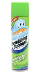 instead of scrubbing bubbles, use hydrogen peroxide, dawn and baking soda to clean a tub.