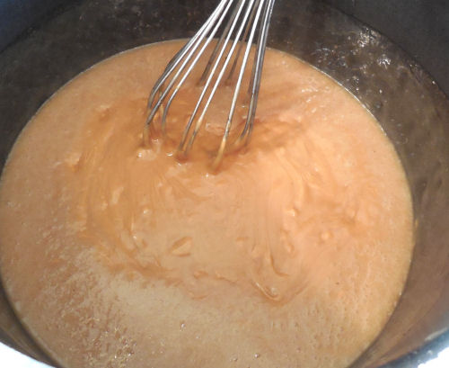 Add the butterscotch