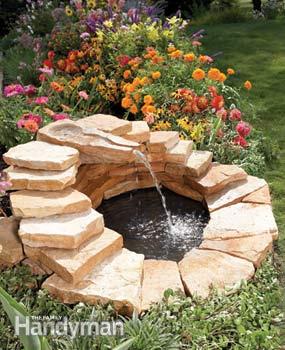 Fountain made from slabs