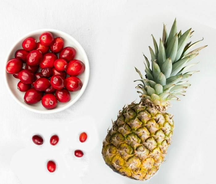 cranberries and pineapple