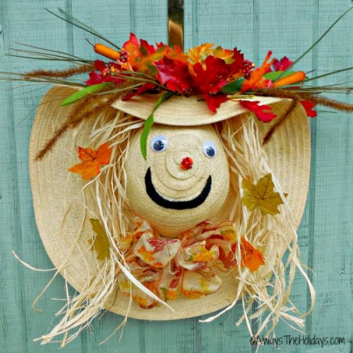 scarecrow door decoration
