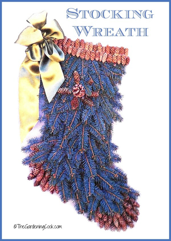 DIY Blue Spruce Stocking Wreath